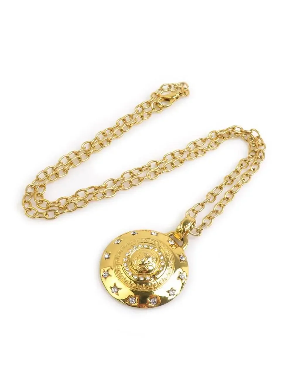 Auth Gianni Versace Necklace Gold #303015G25B